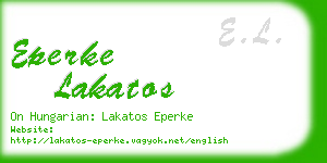 eperke lakatos business card